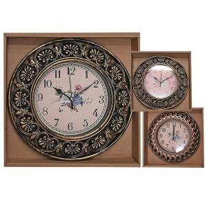 12-1877 Ρολόι Τοίχου Αντικέ Χρυσό Μπρονζέ ø30cm , Δώρα