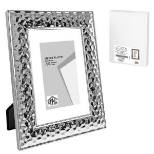 12-1893 Κορνίζα Επάργυρη Σφυρήλατη 13x18cm , Δώρα