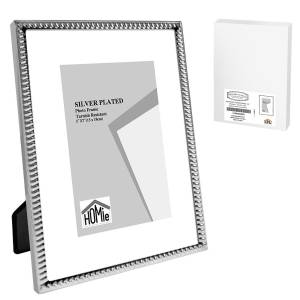12-2060 Κορνίζα Επάργυρη Λεπτή Πλέξη 13x18cm , Δώρα