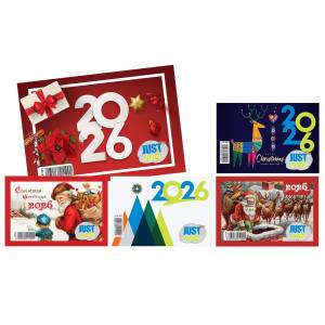 18-301 Ημερολόγιο 12φυλλο Μικρό 9x6,8cm , Χριστουγεννιάτικα