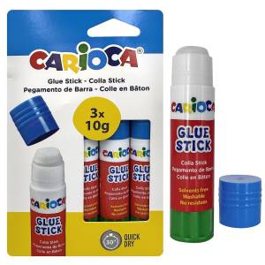 19-180 Κόλα Στικ Carioca σετ=3τεμ 3x10g , Σχολικά