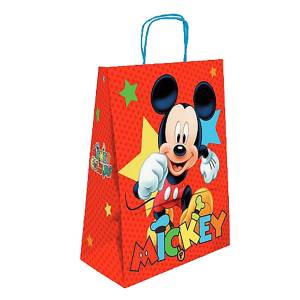 19-363 Τσάντα Δώρου Χάρτινη Mickey Πορτοκαλί (40cm) 40x32x14cm , Ψιλικά