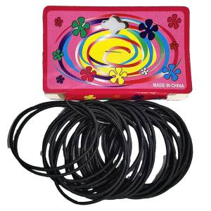 20-1131 Λαστιχάκια Μαλλιών Μαύρα 12τεμ ø5cm , Αξεσουάρ-Ομορφιά & Υγιεινή