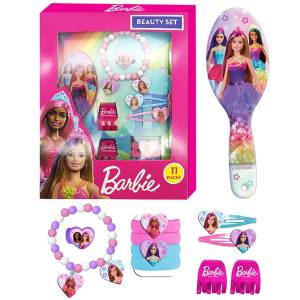 20-1321 Σετ Αξεσουάρ Ομορφιάς 11τεμ Barbie 24x18x3,5cm , Αξεσουάρ-Ομορφιά & Υγιεινή