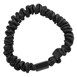 20-1352 Σούρα Μαλλιών Λεπτή Μαύρη Scrunchies 7,5cm , Αξεσουάρ-Ομορφιά & Υγιεινή