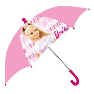 20-1365 Ομπρέλα Barbie Ροζ-Άσπρο H60cm,Φ70cm , Αξεσουάρ-Ομορφιά & Υγιεινή