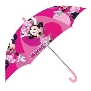 20-1370 Ομπρέλα Minnie Φούξια-Ροζ H60cm,Φ70cm , Αξεσουάρ-Ομορφιά & Υγιεινή