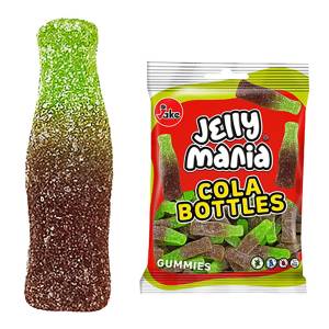 24-147 Ζελίνια Jake Cola Bottles Σακ=100g , Τρόφιμα