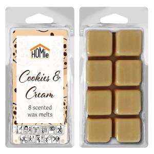37-463 Αρωματικό wax Melt Cookies & Cream σετ=8 Κύβοι 80gr , Δώρα