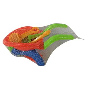 42-2219 Καρότσι Άμμου Χειράμαξα σετ=6τεμ 25x11cm , Καλοκαιρινά