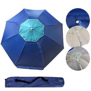 42-2343 Ομπρέλα Παραλίας Alu-Fiberglass 2m με Επένδυση UV , Καλοκαιρινά