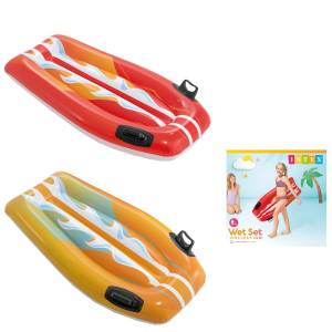 42-2672 Φουσκωτή Σανίδα με Χερούλια Intex 112x62cm , Καλοκαιρινά