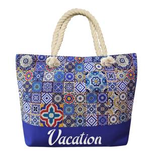 42-2924 Τσάντα Vacation με Σχέδια 50x34x15cm , Καλοκαιρινά