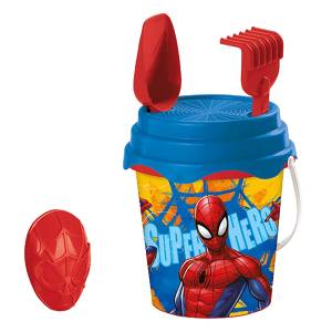 42-2979 Κουβαδάκι με Αξεσουάρ Spiderman σετ 5 τεμ Φ17cm , Καλοκαιρινά