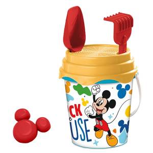 42-2981 Κουβαδάκι με Αξεσουάρ Mickey Mouse σετ 5 τεμ Φ17cm , Καλοκαιρινά
