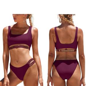 42-3054 Μαγιό Μπικίνι Surf top & Κορδόνι Μπορντώ , Καλοκαιρινά