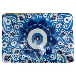 42-3127 Νεσεσέρ Τσαντάκι με Μάτι Λαχούρι 28x19cm , Καλοκαιρινά
