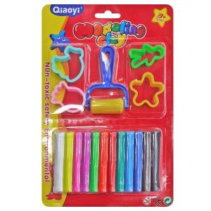 50-2151 Πλαστελίνες σετ με Οδοστρωτήρα & Καλούπια 25,5x17cm   140g net , Σχολικά