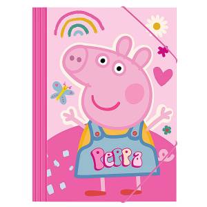 50-3085 Ντοσιέ Χάρτινο Λάστιχο Peppa pig 25x35cm , Σχολικά