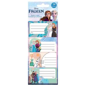 50-3130 Ετικέτες Frozen 2 σετ=5 Φύλλα 20 Ετικέτες , Σχολικά