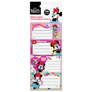 50-3131 Ετικέτες Minnie σετ=5 Φύλλα 20 Ετικέτες , Σχολικά