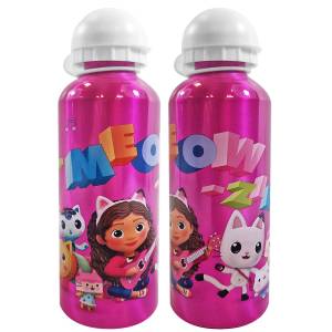 50-3224 Παγούρι Μεταλλικό Gabby 's Dollhouse 500ml 21x6,5cm 500ml , Σχολικά