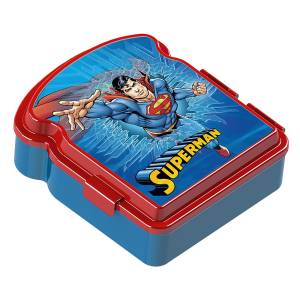 50-3297 Δοχείο Πλαστικό Φαγητού Superman 16.5x15x5.5cm , Σχολικά