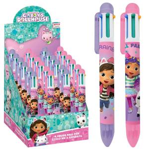 50-3340 Στυλό 6 Χρωμάτων Gabbys Dollhouse  , Σχολικά