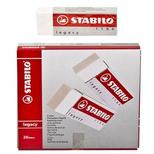 50-788 Γόμα Stabilo Λευκή πακ=20τεμ , Σχολικά