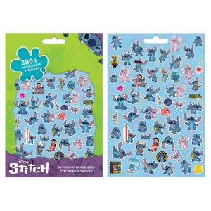 6-729 Μπλοκ με 300 Αυτοκόλλητα Lilo & Stitch 21,5x14,5cm , Σχολικά