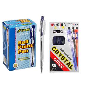 60-267 Στυλό Διάφανο Κλιπ Ballpoint Μπλε 0,8mm  , Σχολικά