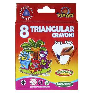 60-398 Κηρομπογιά Γίγας Dinosaur σετ=8τεμ , Σχολικά