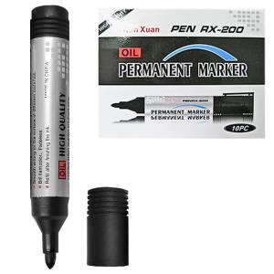 60-508 Μαρκαδόρος Ανεξίτηλος Μαύρος 12,5x1,8cm , Σχολικά