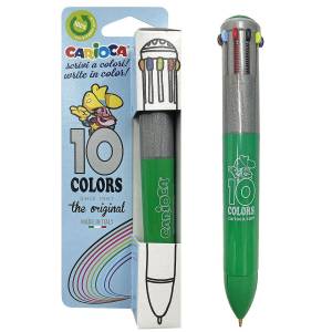 60-727 Στυλό 10 Χρωμάτων Carioca Ballpoint 1.0mm , Σχολικά