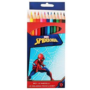 60-839 Ξυλομπογιές σετ=12 Χρώματα Spiderman  , Σχολικά
