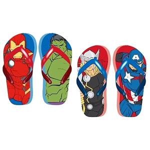 67-228 Σαγιονάρες Παιδικές Avengers 2 Ζευ (24-26) + 4 Ζευ (27-28) + 4 Ζευ (29-30) + 2 Ζευ (31-32) , Καλοκαιρινά