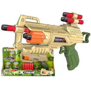 68-860 Όπλο με 6 Μαλακές Σφαίρες & Τενεκεδάκια 40x21x5cm , Παιχνίδια