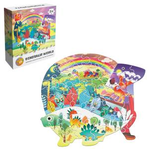 69-1859 Παζλ 36 τεμ Dinosaur World 11x13x4cm , Παιχνίδια