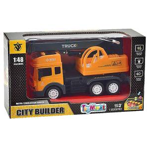 70-2225 Die Cast Friction Γερανός με φως + ήχο 27x15x10cm , Παιχνίδια