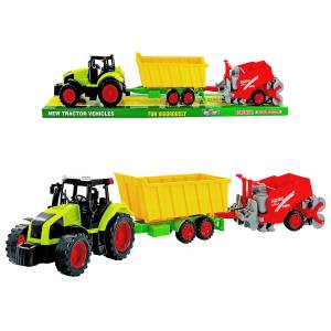 70-2314 Τρακτέρ Friction & 2 Ρυμουλκούμενα 58x12x11cm , Παιχνίδια