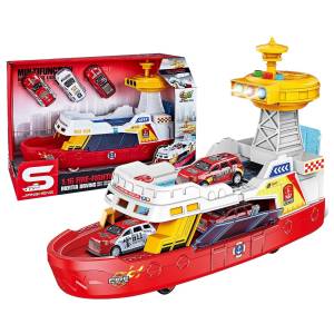 70-2348 Πλοίο Ακτοφυλακής Friction με Φως+ήχους 32x22x13cm , Παιχνίδια