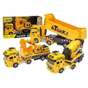 70-2353 Νταλίκα Friction με Δομικά 3 Σχεδια 26x14x7cm , Παιχνίδια