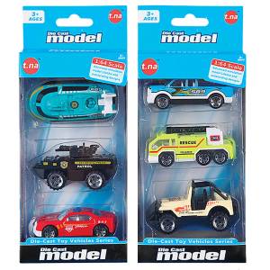 71-3083 Σετ 3 τεμ Μεταλλικά Οχήματα Free Wheels 9x21cm , Παιχνίδια