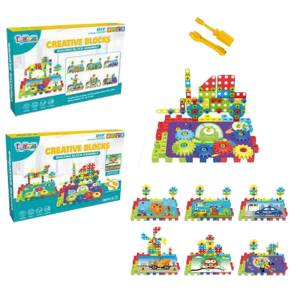 71-3208 Σετ Εργαλεία diy 196 τεμ Creative Blocks 34x24x7cm , Παιχνίδια