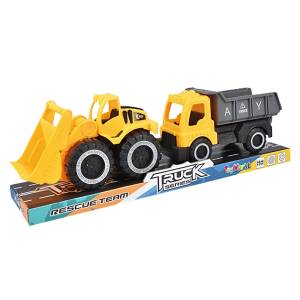 71-3403 Σετ 2 Δομικά Οχήματα Free Wheels 33x11x8cm , Παιχνίδια