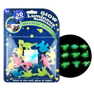 71-3595 Φωσφορίζοντα Δεινοσαυράκια σε Καρτέλα 16x21x1.5cm , Παιχνίδια