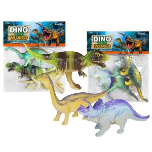 71-3642 3 Δεινόσαυροι 16cm σε Σακουλάκι 20x16x3cm , Παιχνίδια