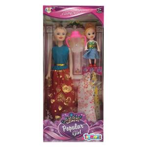 72-2051 Κούκλα Popular Girl & Κουκλάκι & Φορέματα 14x32x5cm , Παιχνίδια