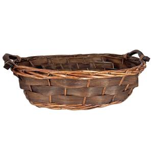 73-1006 Καλάθι Μπαμπού Οβάλ 40x29x10cm , Ψιλικά
