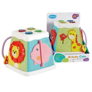 74-1117 Βρεφικός Κύβος Δραστηριοτήτων Μπαταρίας 15x18x14cm , Παιχνίδια